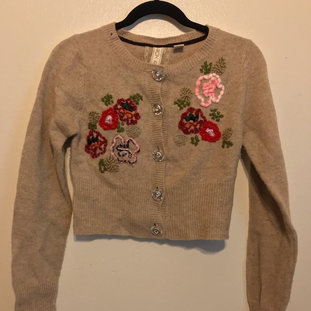 Floral print cardigan